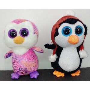 Ty Beanie Boos Patty And Gale The Penguins 6" Plush Stuffed Animals Lot Of 2